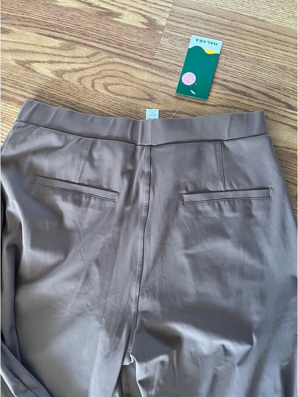 Women's Halara NWT dress pants. Black and brown. Size Large. - Picture 3 of 5